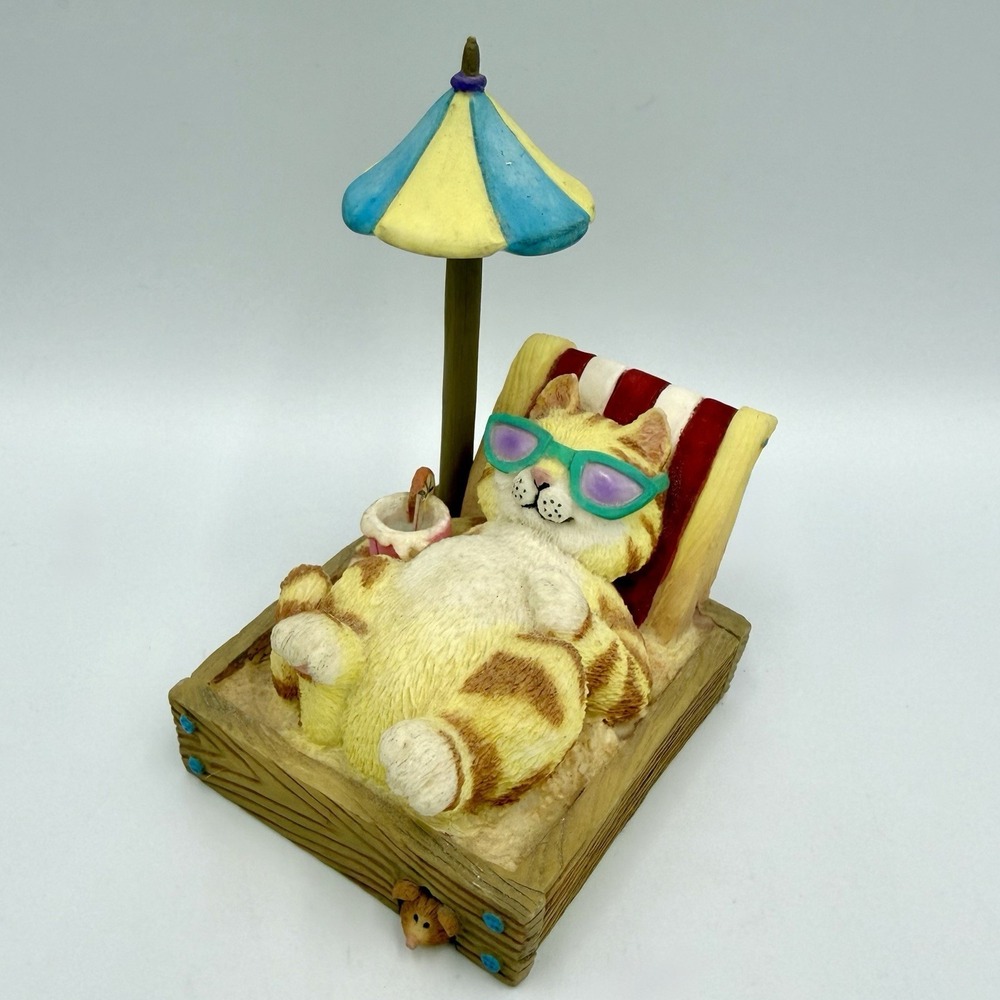 Danbury Mint Gary Patterson Cat Calendar AUGUST Replacement Figurine